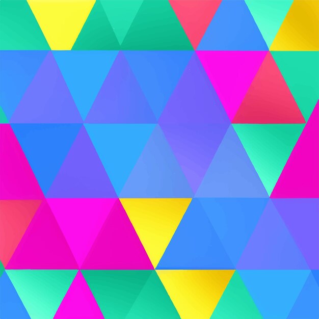 A colorful triangle pattern with the word i love you on it