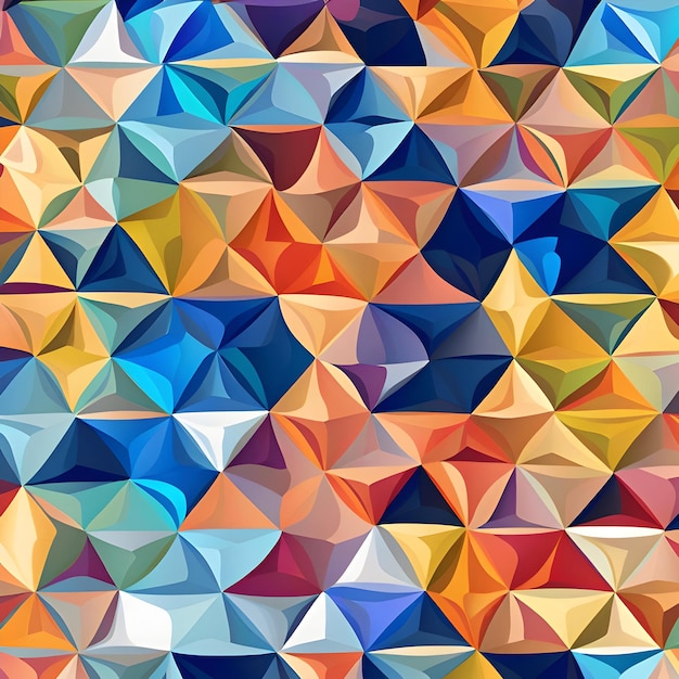 Colorful triangles background