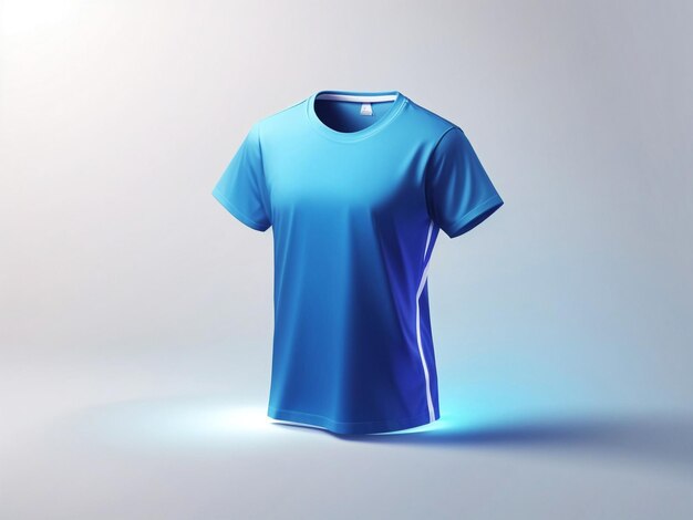 Photo colorful tshirt mockup front side view isolated on gradient background