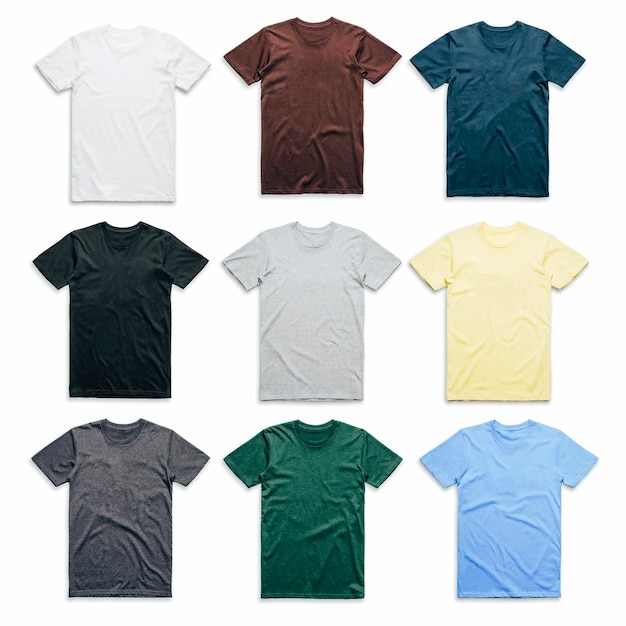 Colorful tshirts collection