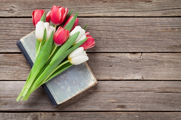 Colorful tulips bouquet