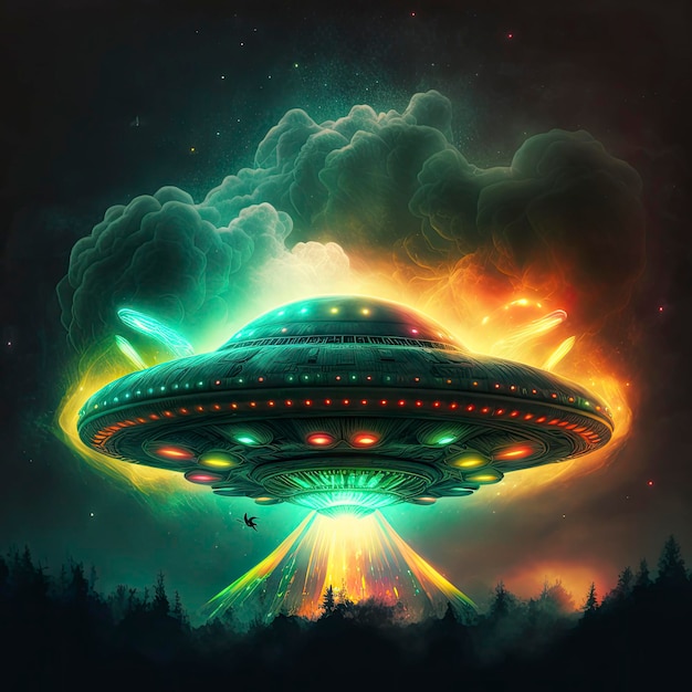 Colorful UFO