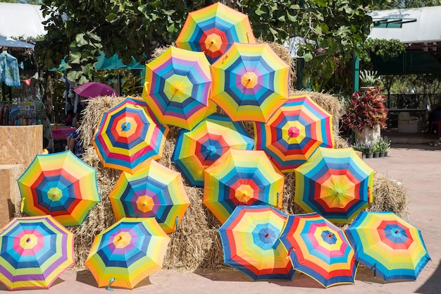 Colorful umbrellas