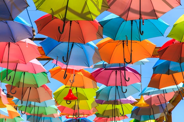 Colorful umbrellas