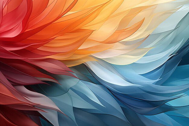 colorful vector art of abstract illustration of a flower AI generated