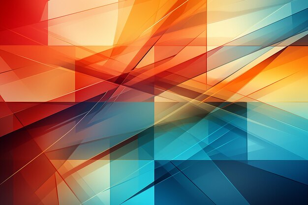 colorful vector art of abstract pattern of intersectic AI generated