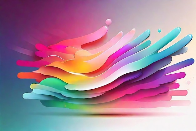 Colorful vector blurred gradient