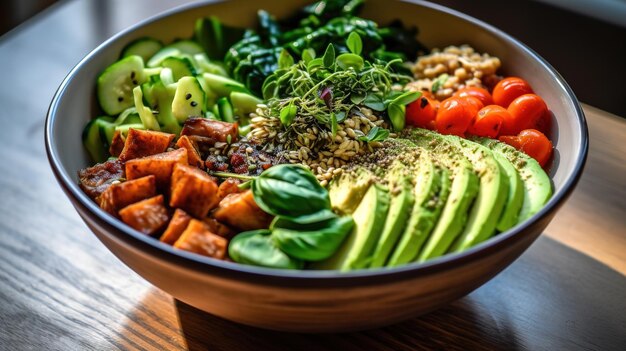 Colorful Vegan Buddha Bowl