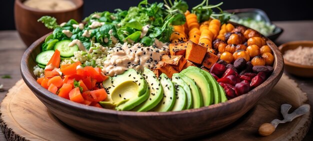 Colorful Vegan Buddha Bowl