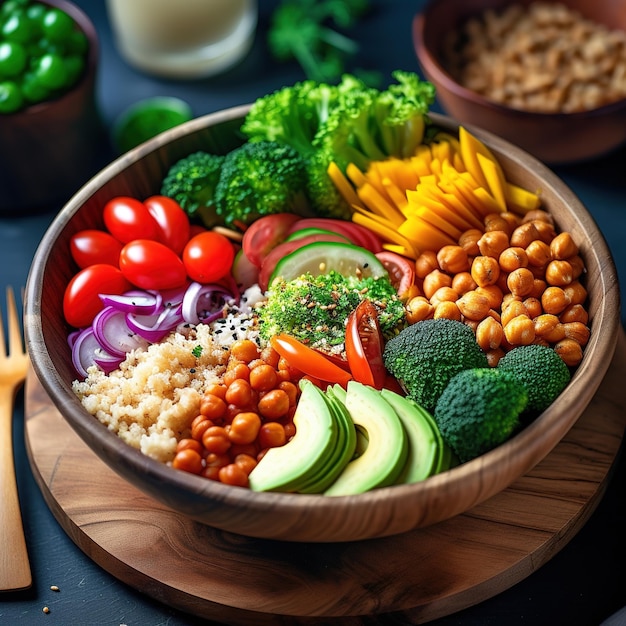 Colorful Vegan Buddha Bowl