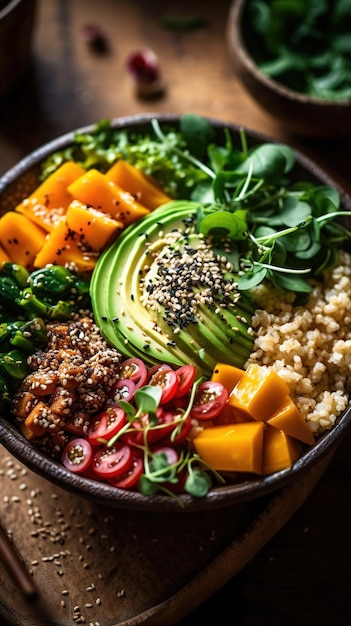 Colorful Vegan Buddha Bowl