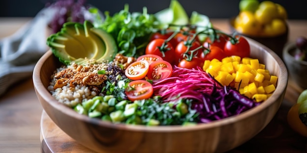 Colorful Vegan Buddha Bowl