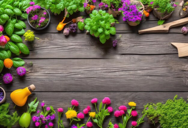 Colorful vegetables on a wooden table