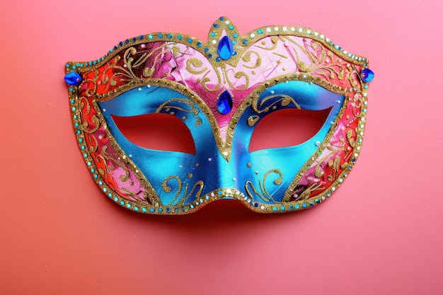 colorful venetian carnival mask