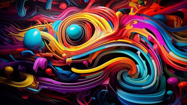 Colorful vibrant abstract background