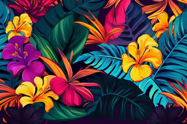 Colorful vibrant summer background