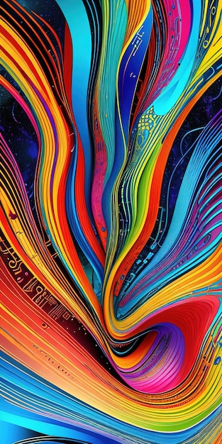 Colorful vibrant wallpaper