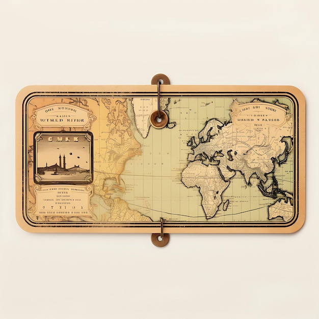 Colorful vintage inspired price tag rectangular shape with antique po creative hang tag collection