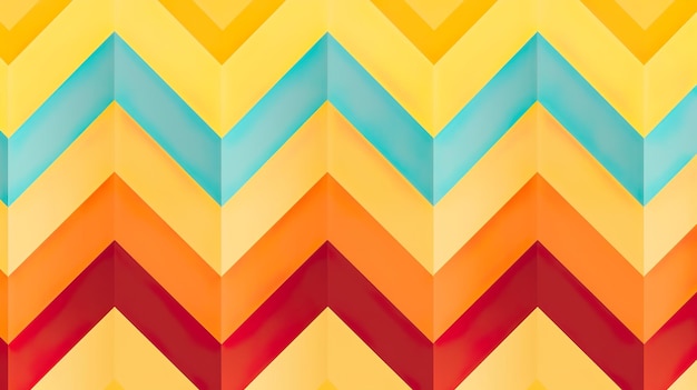 Colorful vintage zigzag chevron seamless pattern