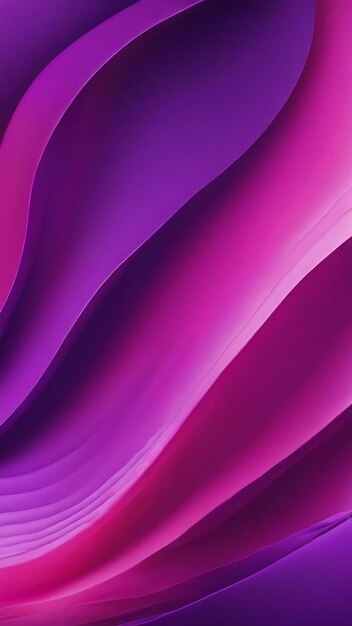 Colorful violet wavy shapes abstract background