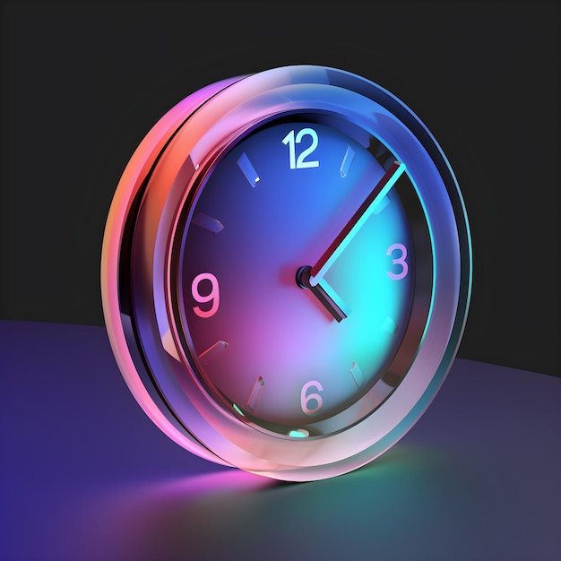 A colorful wall clock