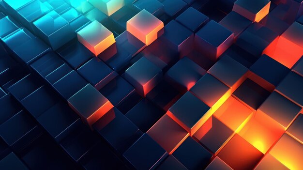 a colorful wall of cubes with the words " light " in the middle.