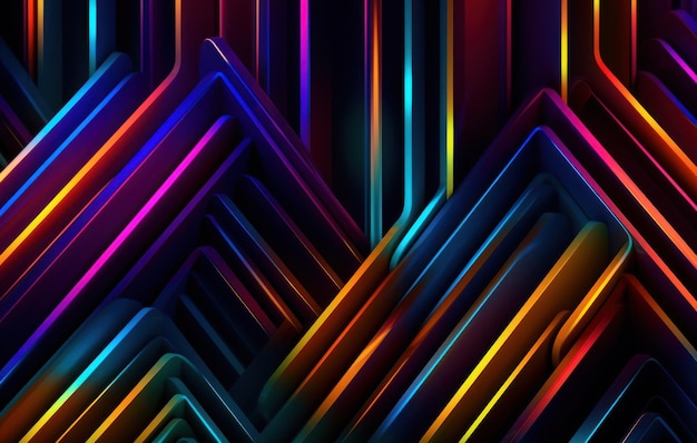 Photo a colorful wallpaper that says neon colors.