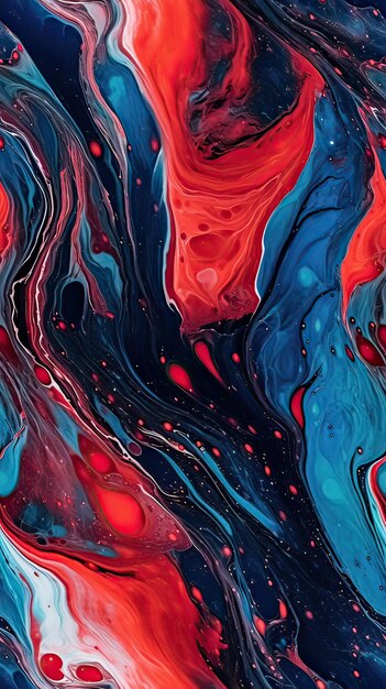 A colorful wallpaper that says'red and blue '