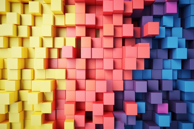 A colorful wallpaper with a colorful background that says cubes.