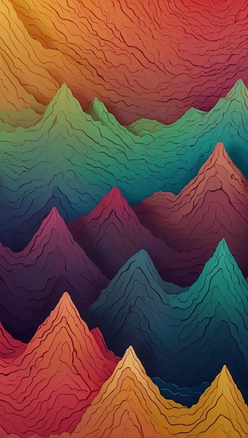 Photo colorful wallpaper with grainy gradients