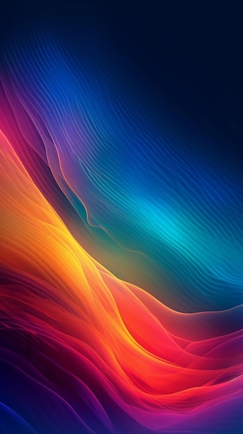 Premium AI Image  Colorful wallpapers for iphone and android