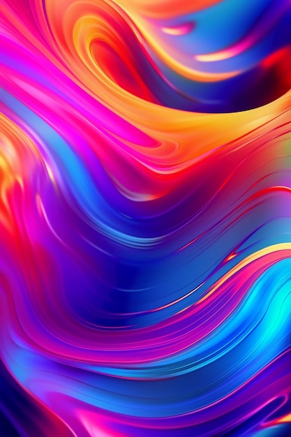 Premium AI Image  Colorful wallpapers for iphone and android