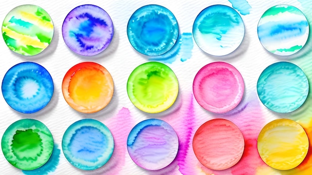 Photo colorful water colors art background