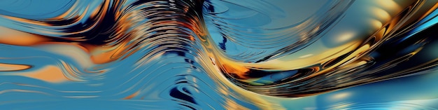 красочный водный дизайн в воде