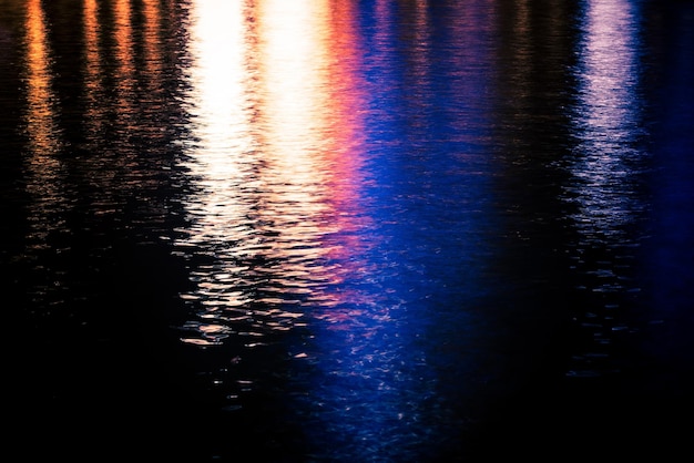 Photo colorful water reflections