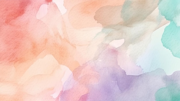 A colorful watercolor background with a pink and blue background.