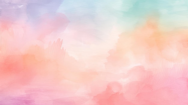 A colorful watercolor background with a pink and blue background.