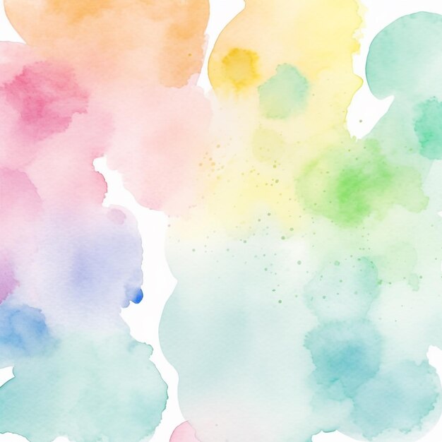 A colorful watercolor background with a white background.