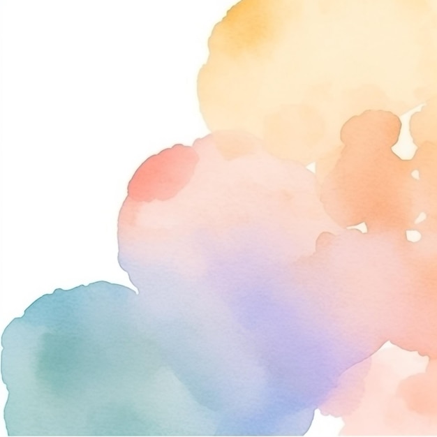 A colorful watercolor background with a white background.