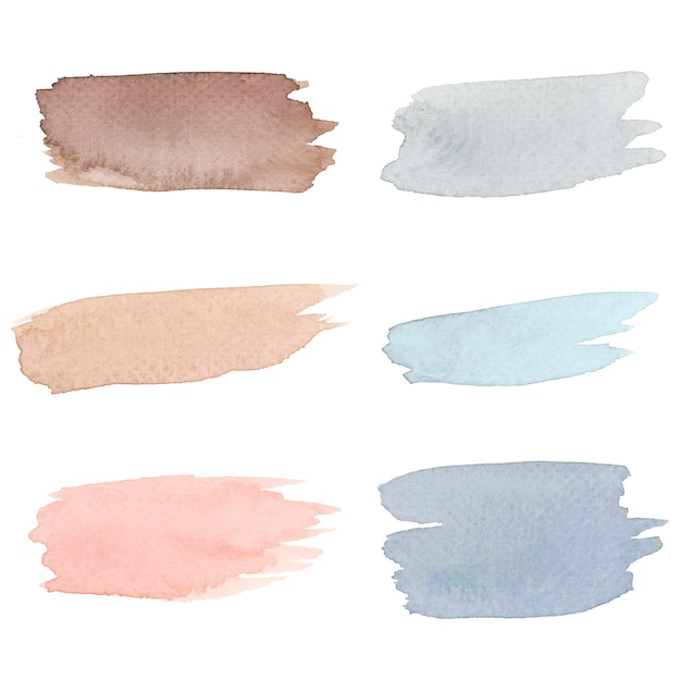 colorful watercolor brush strokes transparent png