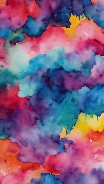 Colorful watercolor paint modern art background