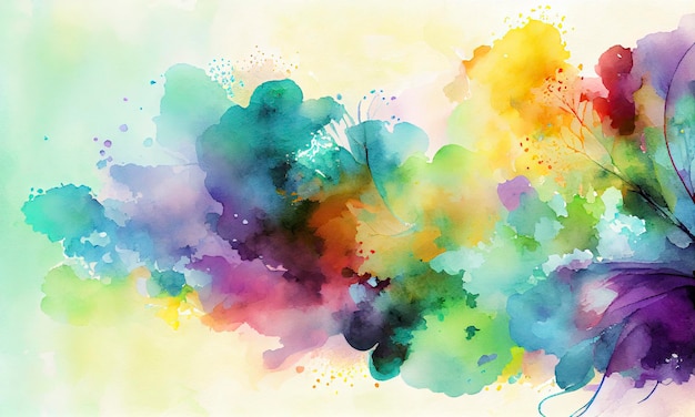 A colorful watercolor paint. watercolor background