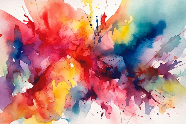 A colorful watercolor painting with the word art on it
