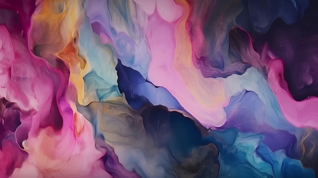 Colorful watercolor pastel blurred background Generative ai