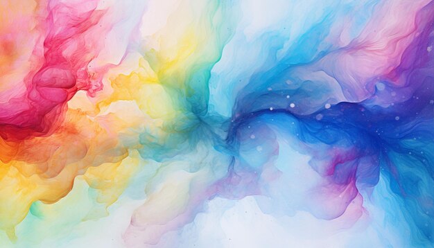 colorful watercolor rainbow background