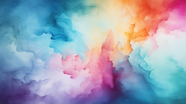 Colorful watercolor texture painted on paper background