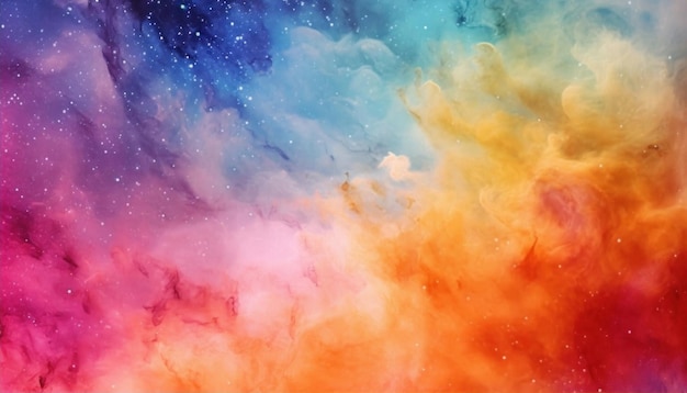 Colorful watercolor wallpaper with a colorful background and a space background