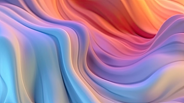 カラフルな波の背景のグラデーションのデスクトップの壁紙バナー波滑らかなグラデーションの回転の背景