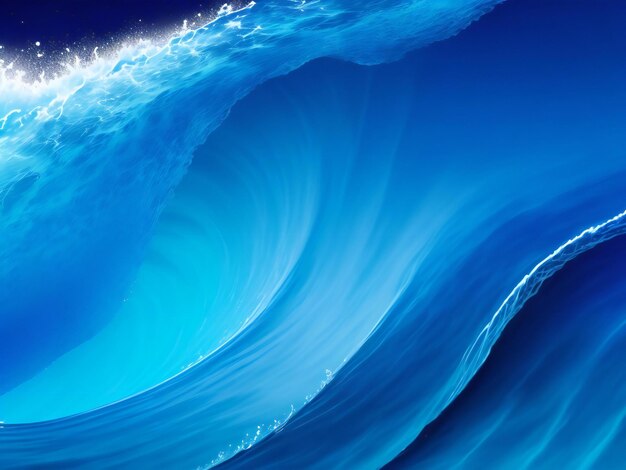 A colorful wave background with a blue background ai generated