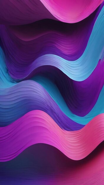 A colorful wave background with a light blue and purple background